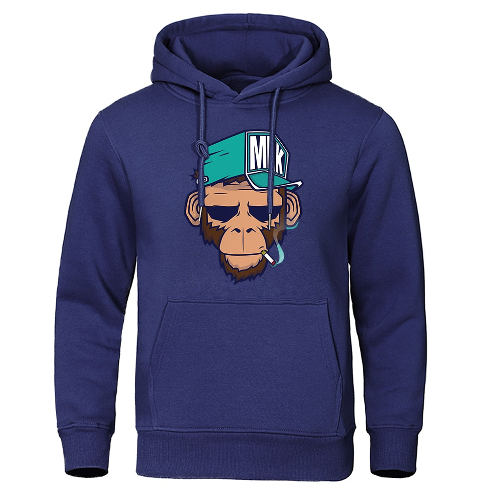 Personality Cool Smoking Monkey Hoodie
