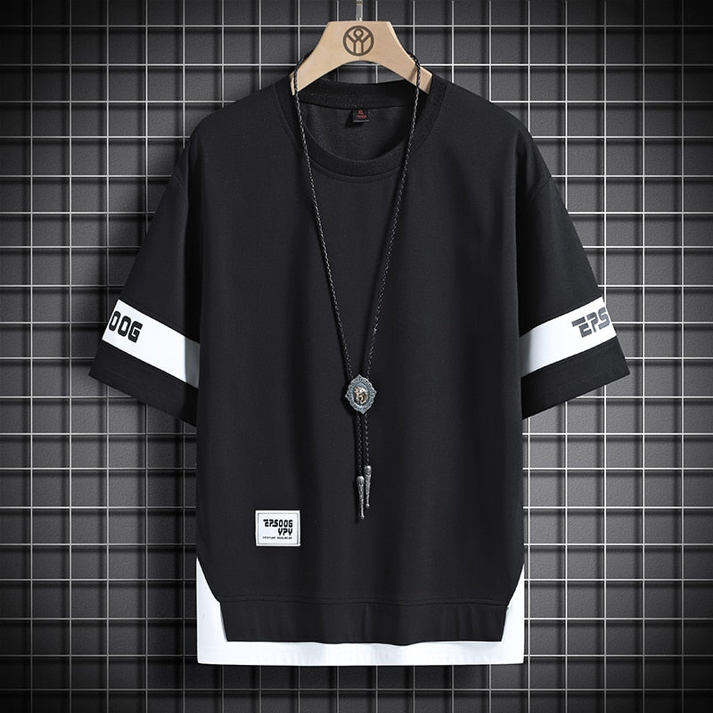 Hip Hop Loose Mens Streetwear Casual T-shirts