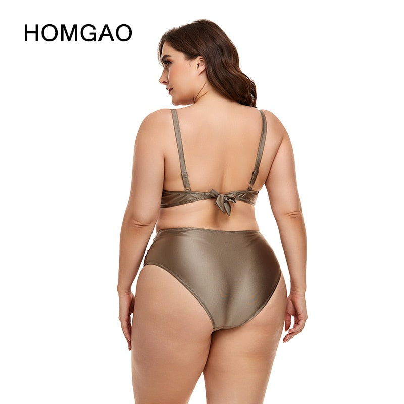 HOMGAO Women Large Size  Two Piece Swimsuit Bikini - sepolia shop