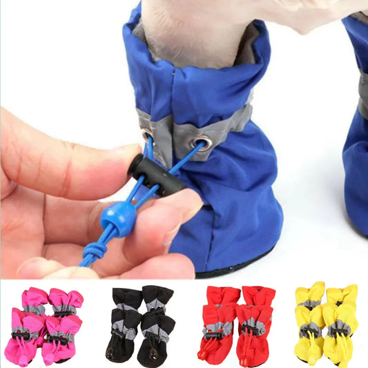 Sepo - 4pcs/set Waterproof  Anti-slip Rain Boots