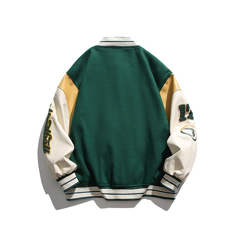 KOR New Y2K Retro Letter Embroidered Loose Jackets