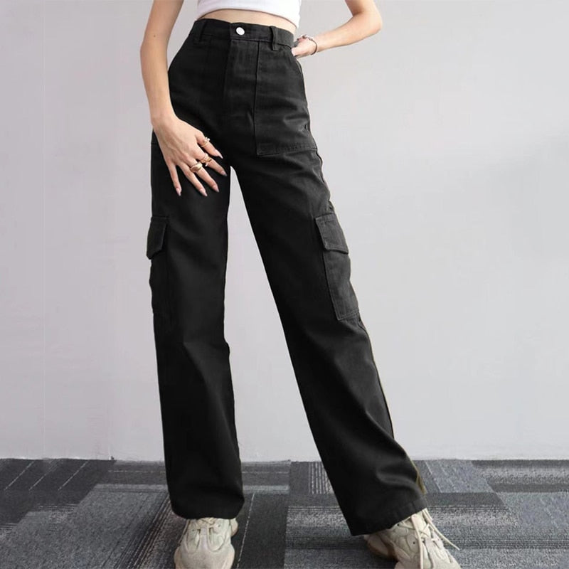 Chica Vintage High Waist baggy Trousers