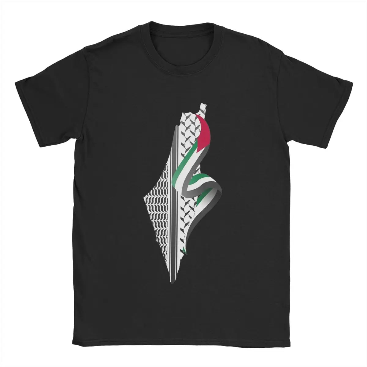 Palestinian Keffiyeh Palestine Map T-Shirt