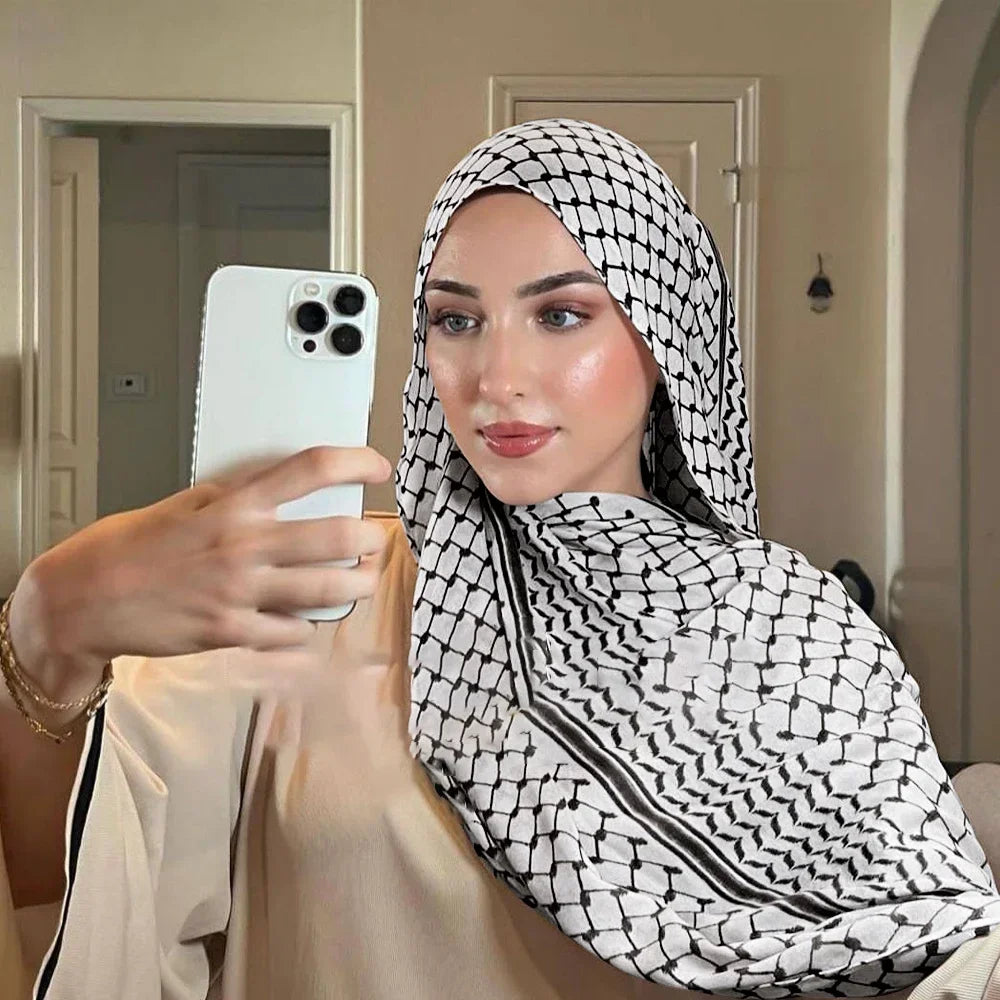 Palestine Keffiyeh Scarf Chiffon Hijab