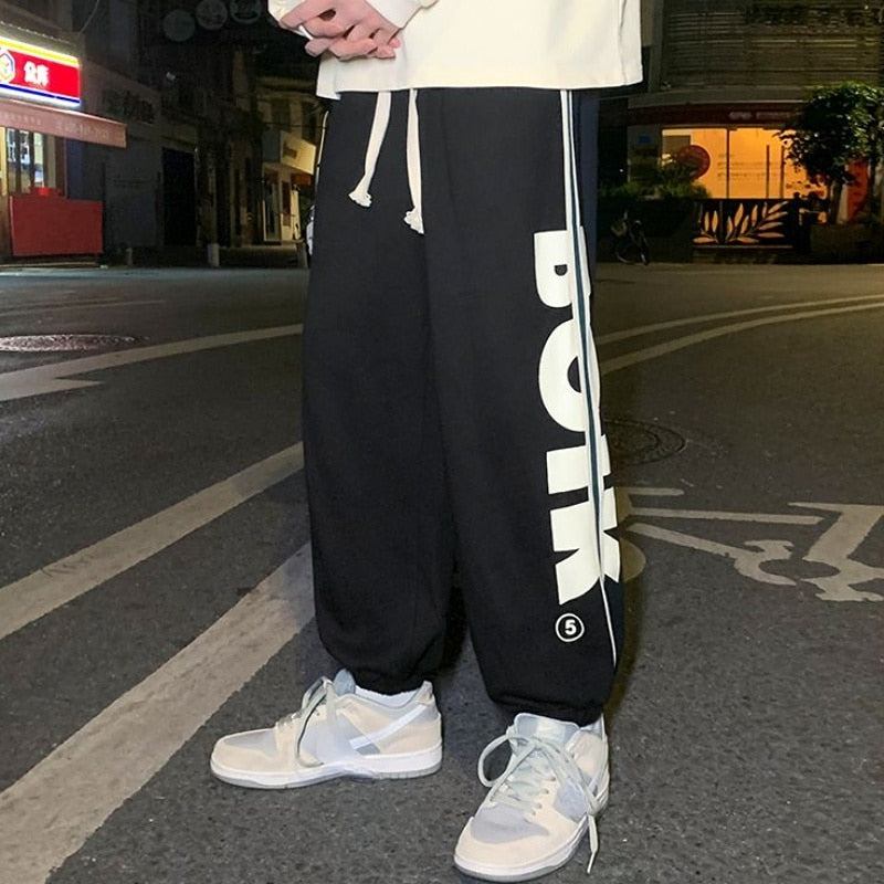 KOR Y2K Trousers Hip-hop baggy Sweatpants