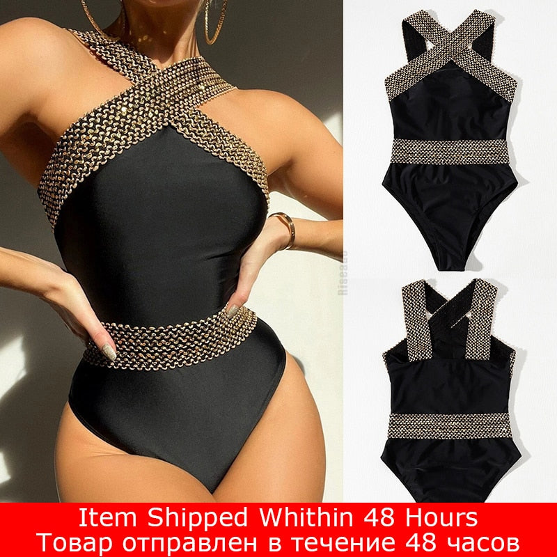 Riseado Sexy Push Up One Piece Swimsuit - sepolia shop