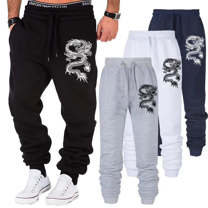 Sepo Dragon Printed Jogger Sweatpants