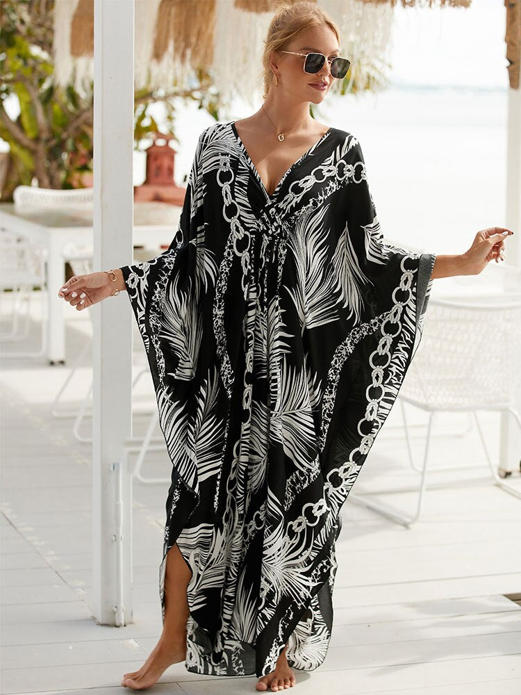 Bohemian Plus Size Kaftan Beach Tunic