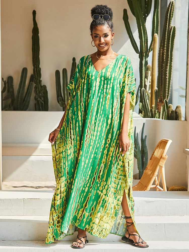 Bohemian Plus Size Kaftan Beach Tunic