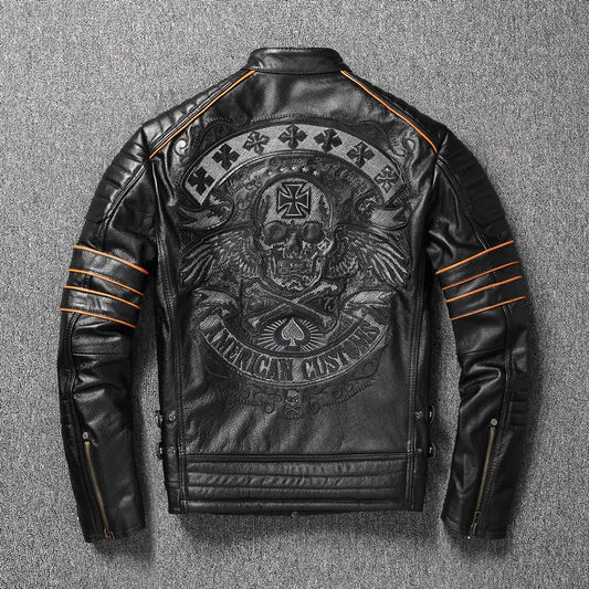 MB Real Cowhide Coat Genuine Leather