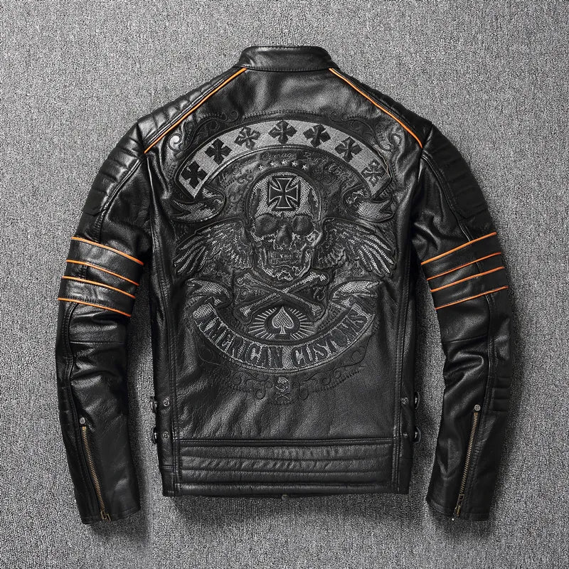 MB Real Cowhide Coat Genuine Leather