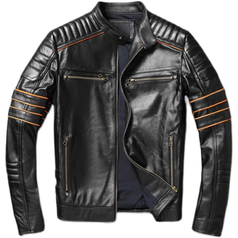 MB Real Cowhide Coat Genuine Leather