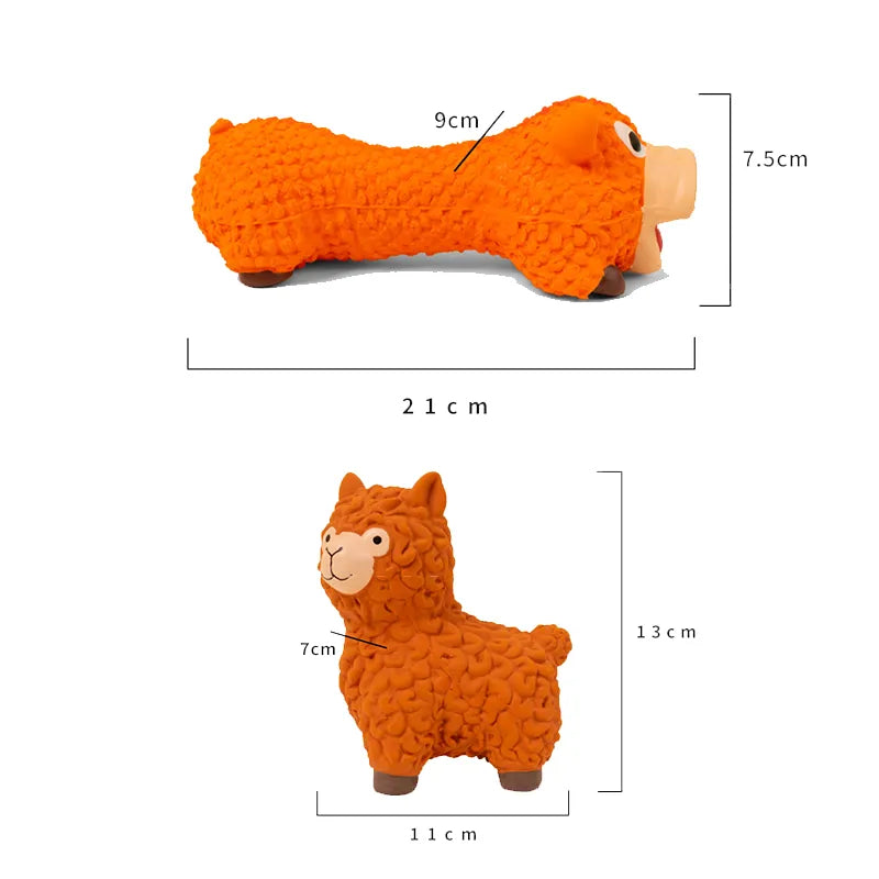 Squeaky Dog Rubber Toys Bite Resistant Dog Latex Chew Toy Animal Shape Puppy Sound Toy Dog Supplies For Small Medium Large Dog