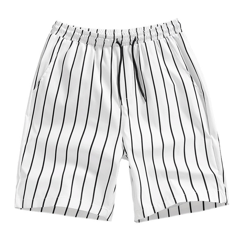 Zen Striped Five-point Casual Shorts