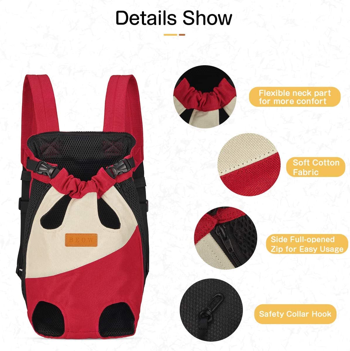 Summer Small Pet Carrier Adjustable Backpack - sepolia shop