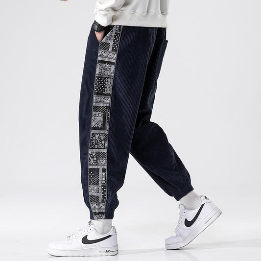 Kor Warm Casual Corduroy Loose Pants