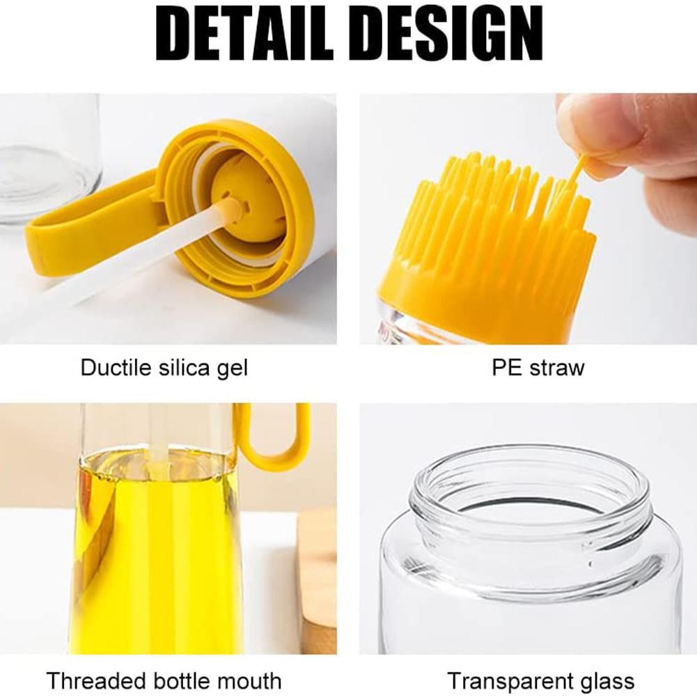 Kal | Glass Olive Oil Spray Bottle with Silicone Brush - sepolia shop