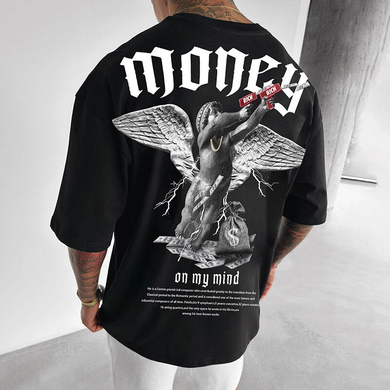 Macho Oversized Graphic Printed T-Shirt