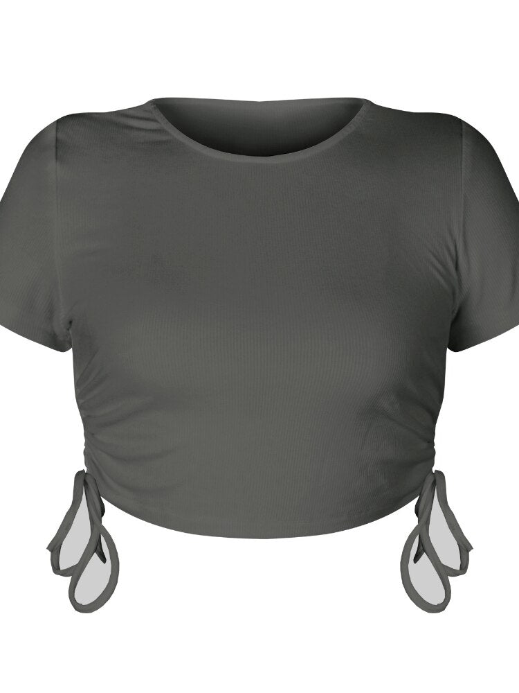 Summer Sleeve Short New Styl Solid Color T Shirts Tops Aesthetic Clothes Clothes for Women My Body My Choice Graphic T Shirts - sepolia shop