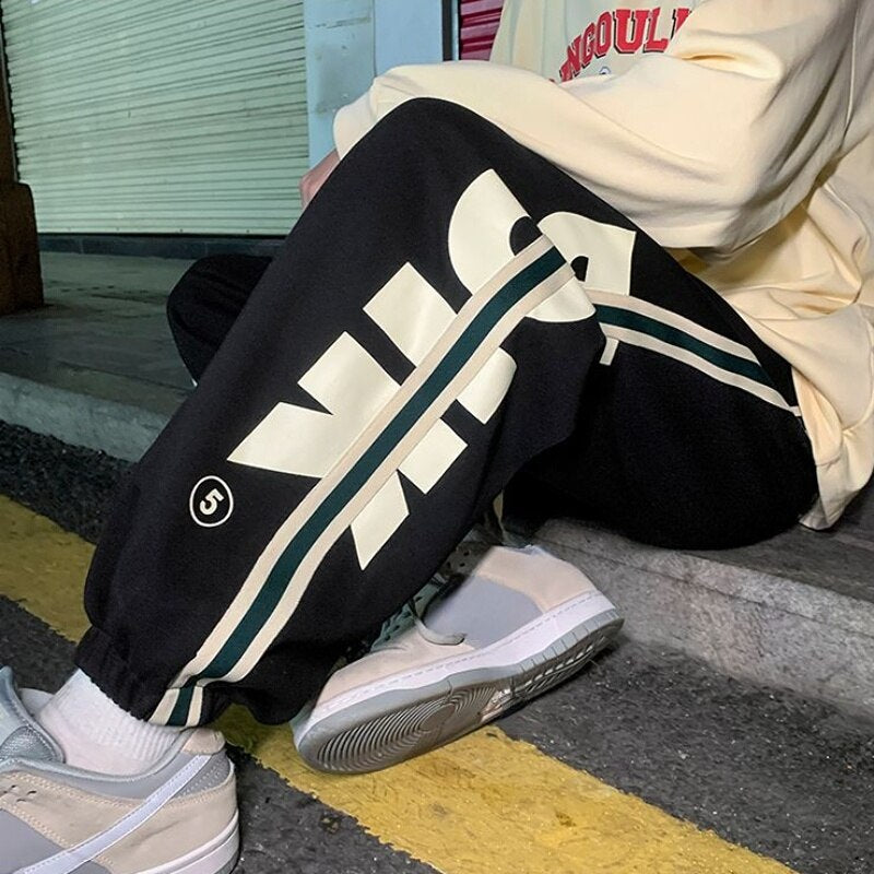 KOR Y2K Trousers Hip-hop baggy Sweatpants