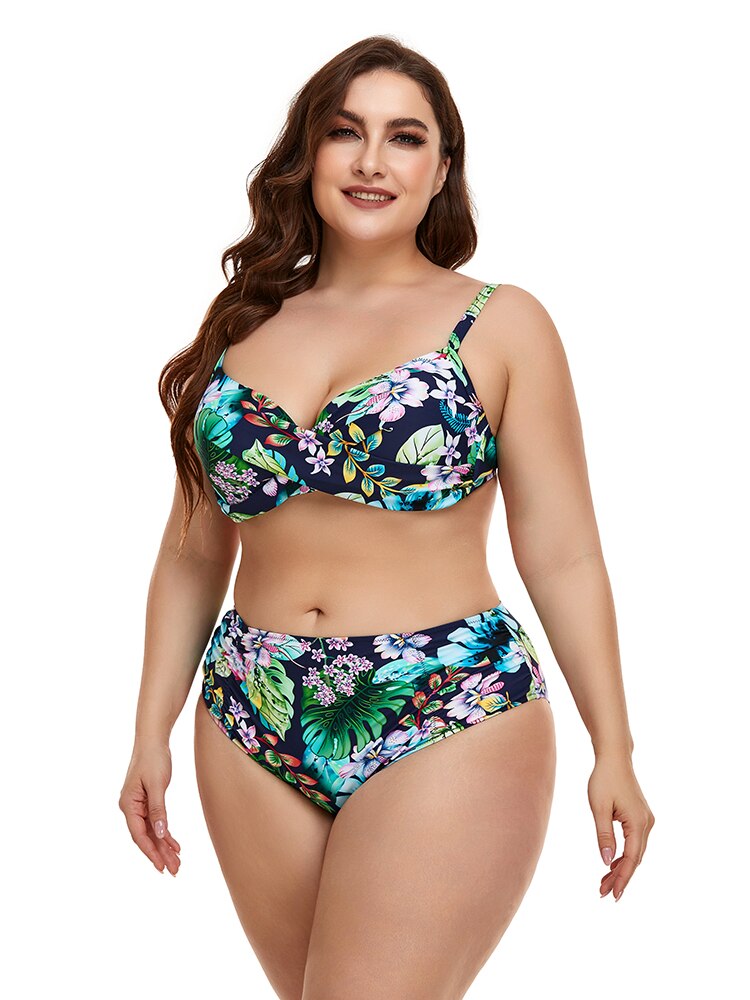 HOMGAO Women Large Size  Two Piece Swimsuit Bikini - sepolia shop