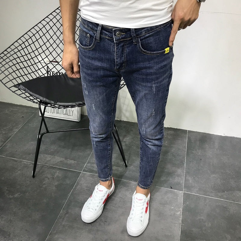 DESIGN TOP | Stretch Skinny Ripped Fashion Men Slim Luxury  Jeans - sepolia shop