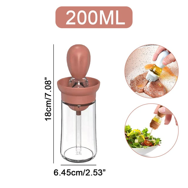 Kal | Glass Olive Oil Spray Bottle with Silicone Brush - sepolia shop