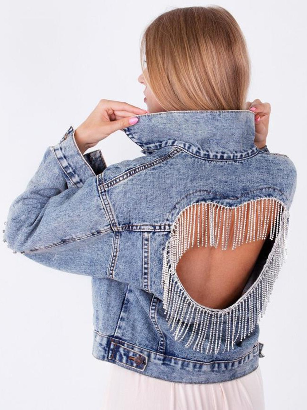 NEW COLLECTION - Bonita Diamond Tassel Jeans Top