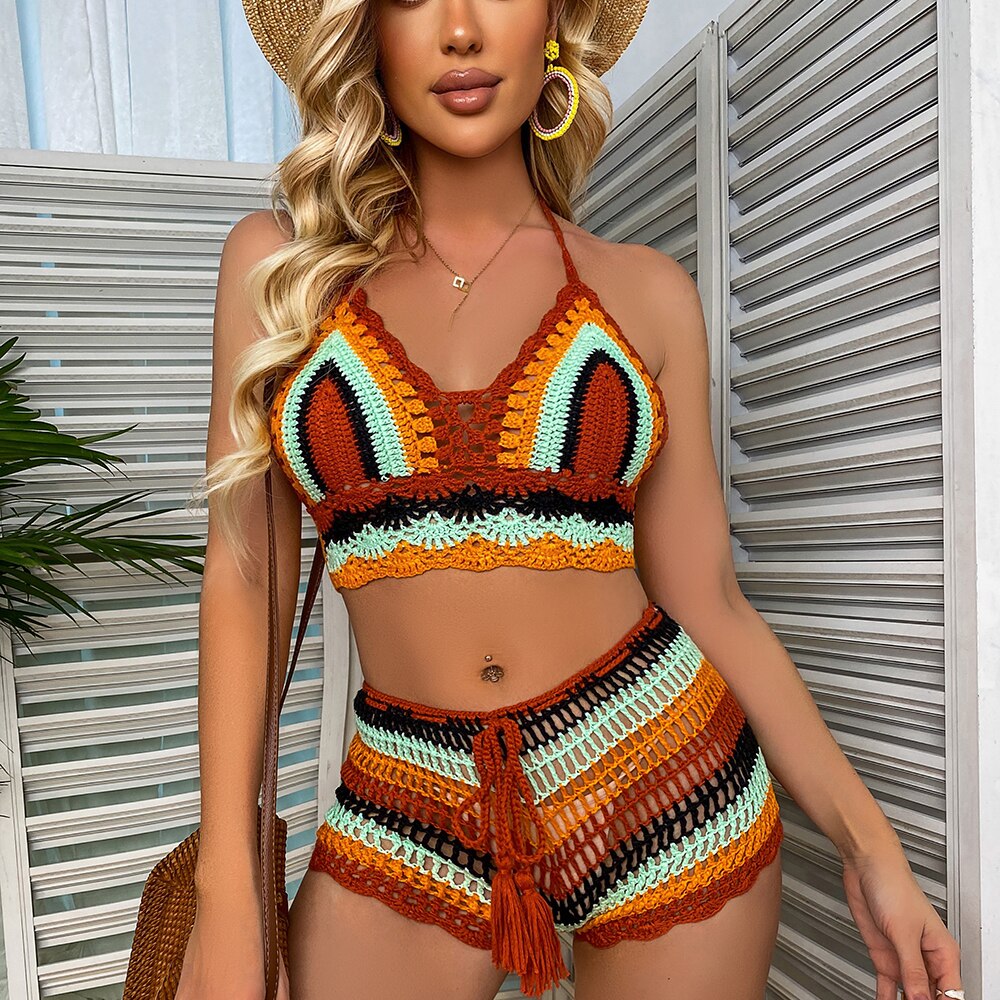 Crochet Knitted Bikini Set - sepolia shop