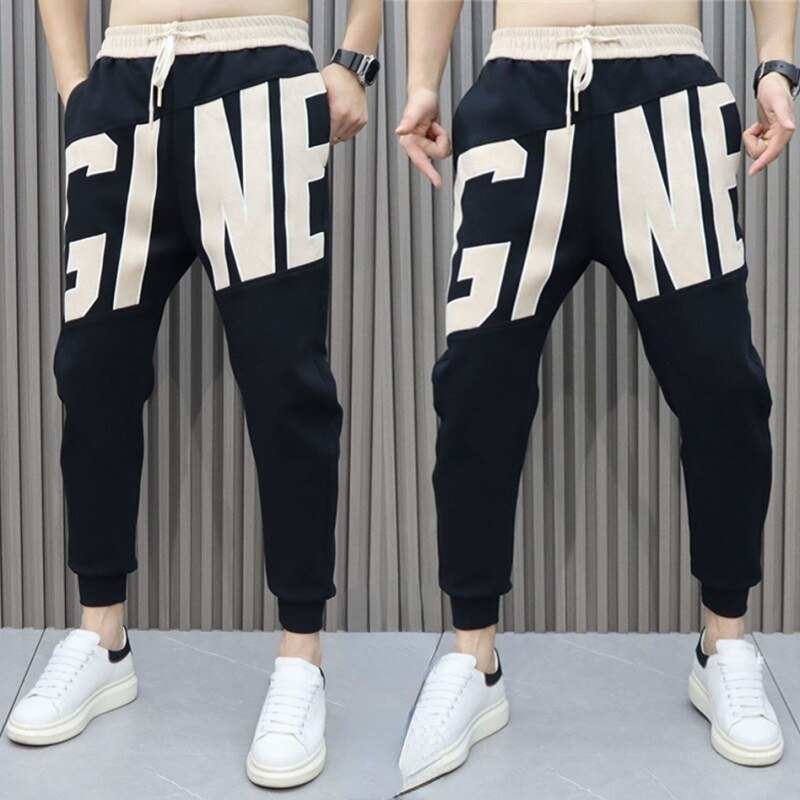 KOR Y2K Letter Printed Designer Sweatpants