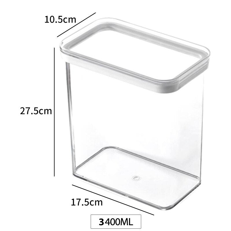 Cabinet Hanging Airtight Food Storage Container Plastic Kitchen Refrigerator Large-capacity Noodle Box Multigrain Storage Tank - sepolia shop