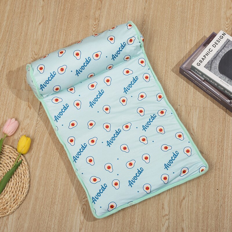 Cat Bed Ice Pet Cushion Summer Cooling And Heat Protection Sofa Ice Silk Fabric Cushion Dog Kennel Bed Washable Dogs Ice Mat - sepolia shop