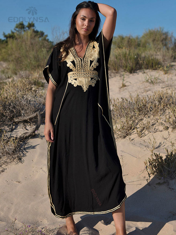 Bohemian Plus Size Kaftan Beach Tunic