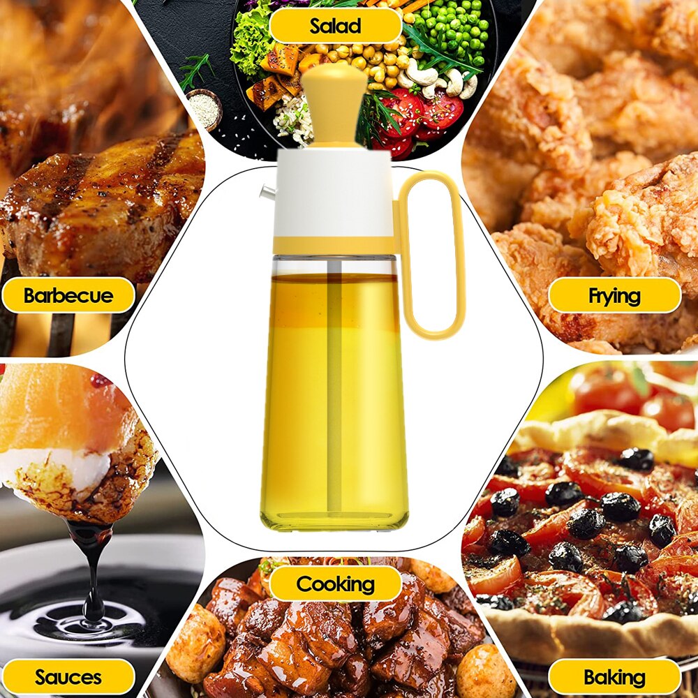 Kal | Glass Olive Oil Spray Bottle with Silicone Brush - sepolia shop