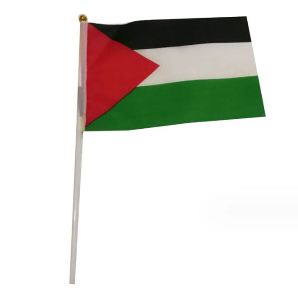 10-50pcs 14x21cm Palestine Small Flying Hand Flags