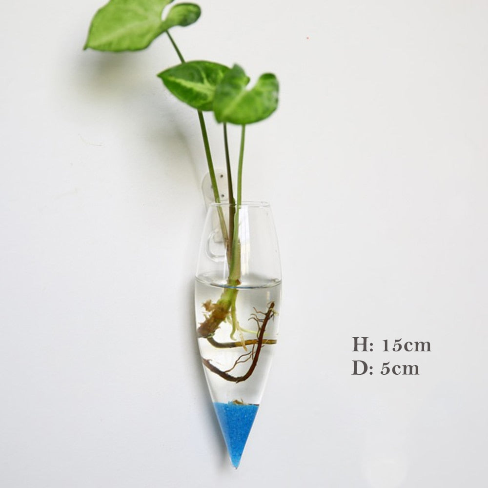 Fashion Wall Hanging Glass Flower Vase