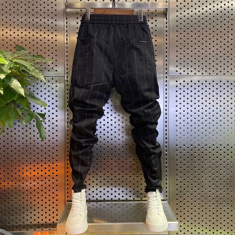 ZEN Luxury Loose Pencil Striped Jogger Pants