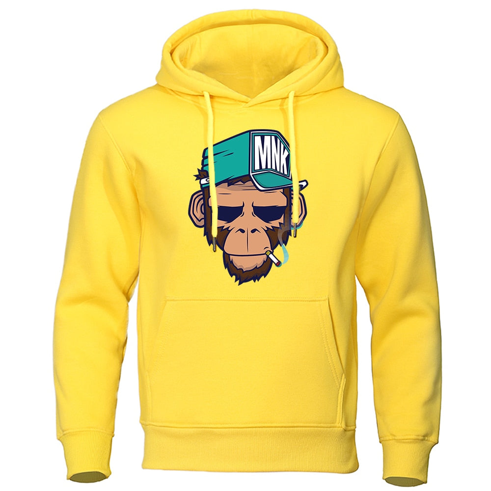 Personality Cool Smoking Monkey Hoodie