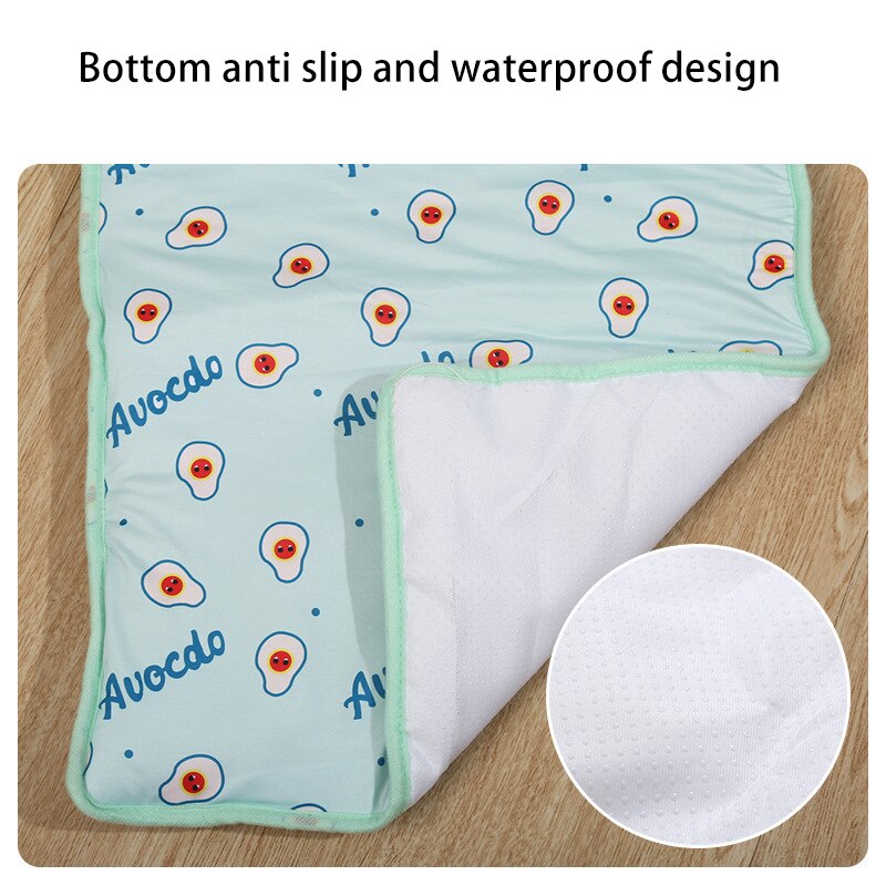 Cat Bed Ice Pet Cushion Summer Cooling And Heat Protection Sofa Ice Silk Fabric Cushion Dog Kennel Bed Washable Dogs Ice Mat - sepolia shop