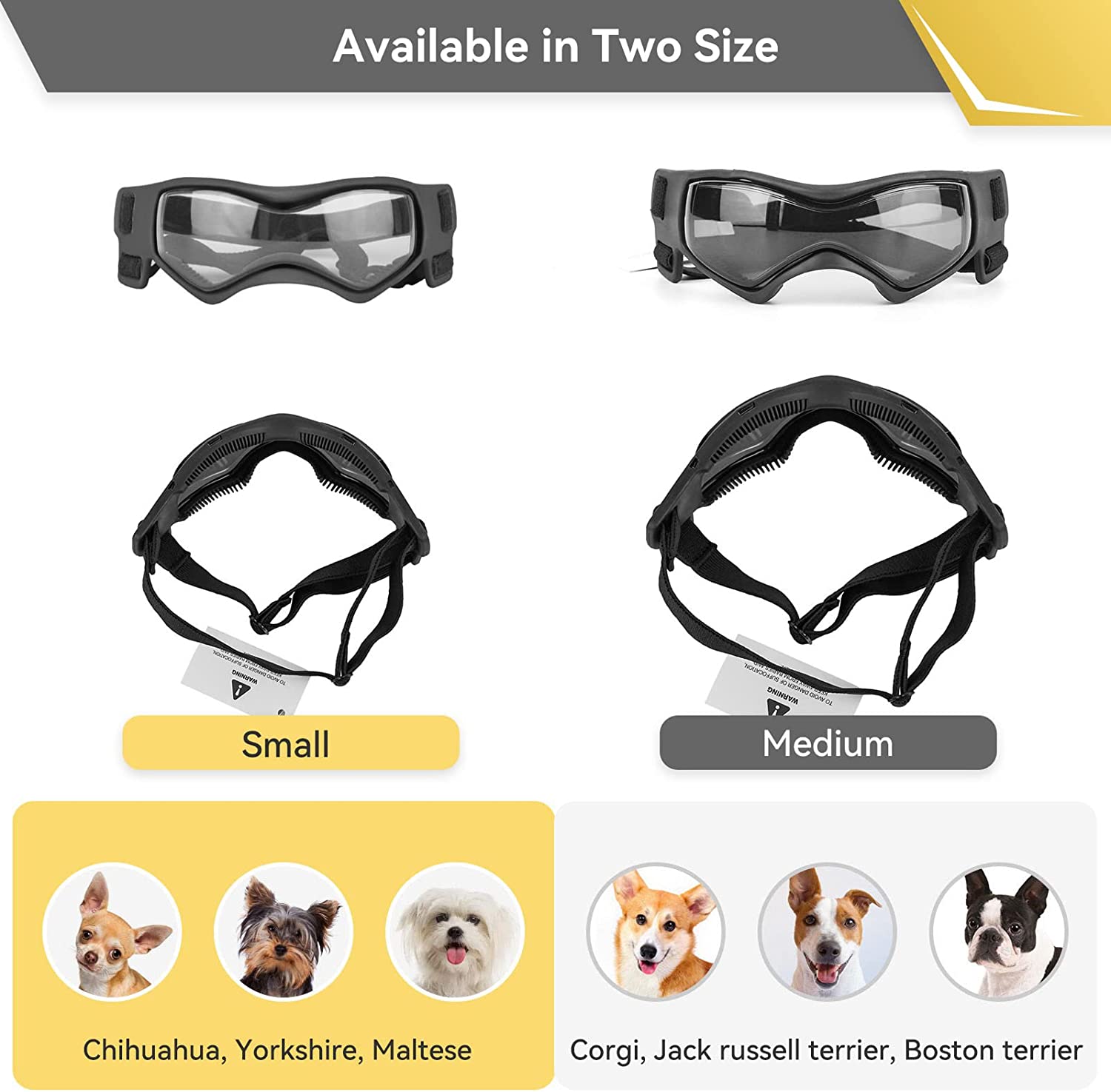 Dog Goggles Protection Eyewear Small Breed