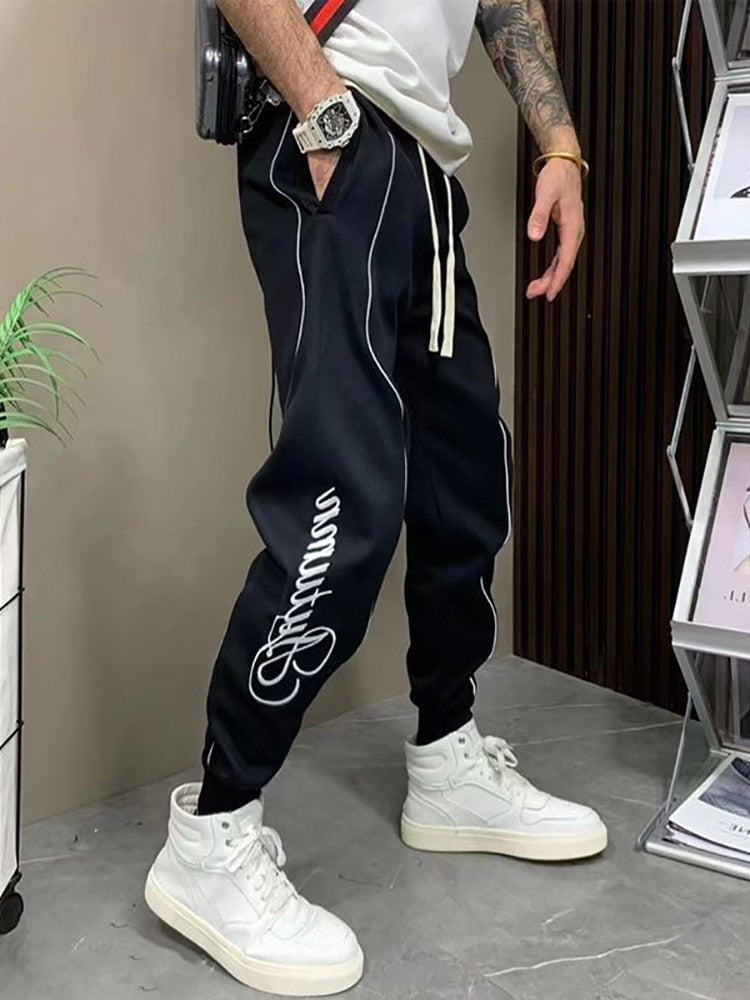 ZEN High-quality Fashion Baggy Embroidery Sweatpants