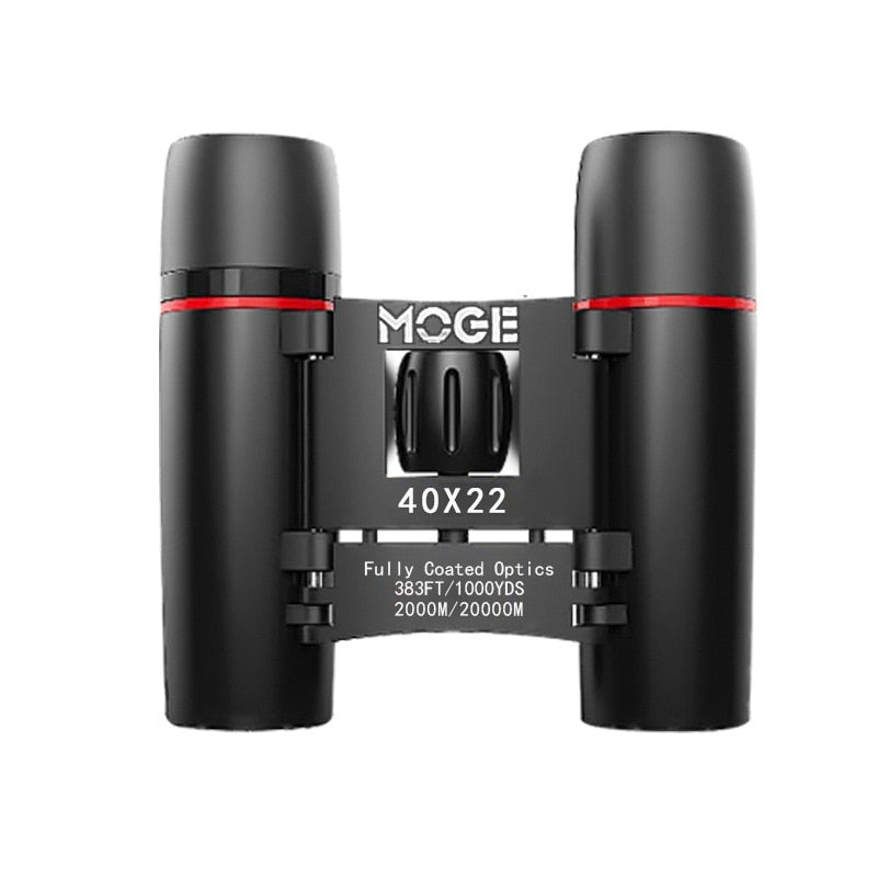 Moge100x22 Binocular High Power Hd Telescope Portable Travel 40x22 Pocket Telescope For Hunting Outdoor Camping Travel - sepolia shop