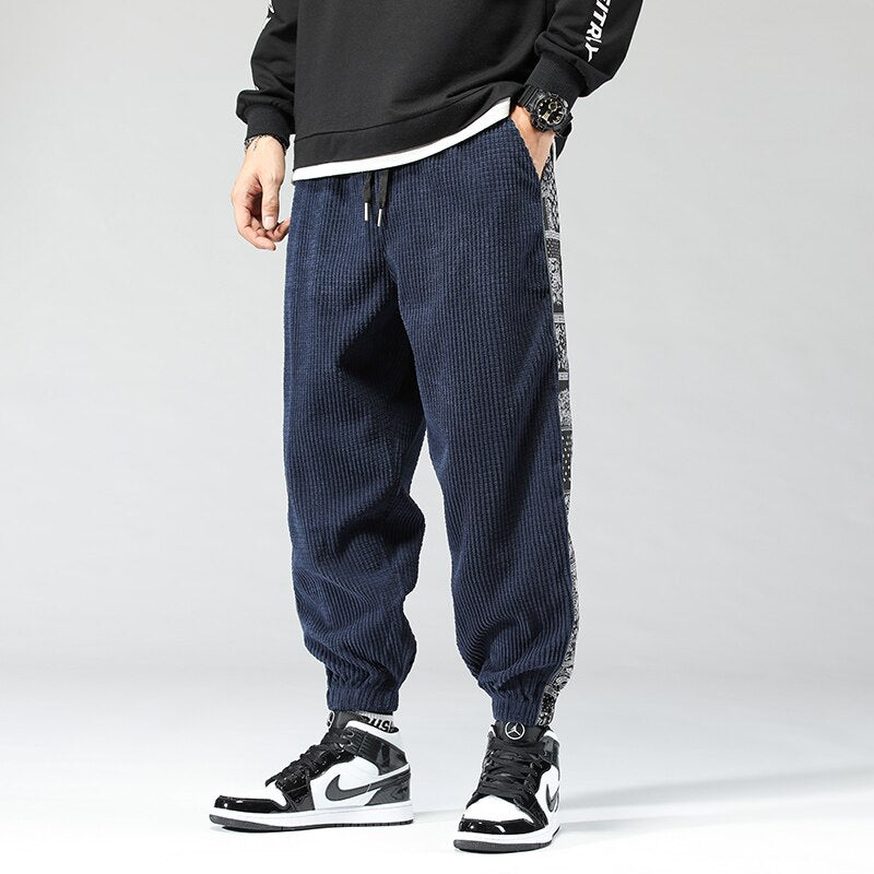 Kor Warm Casual Corduroy Loose Pants