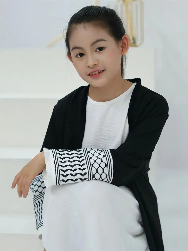 New Open Plain Hatta designed Abayas For Girls