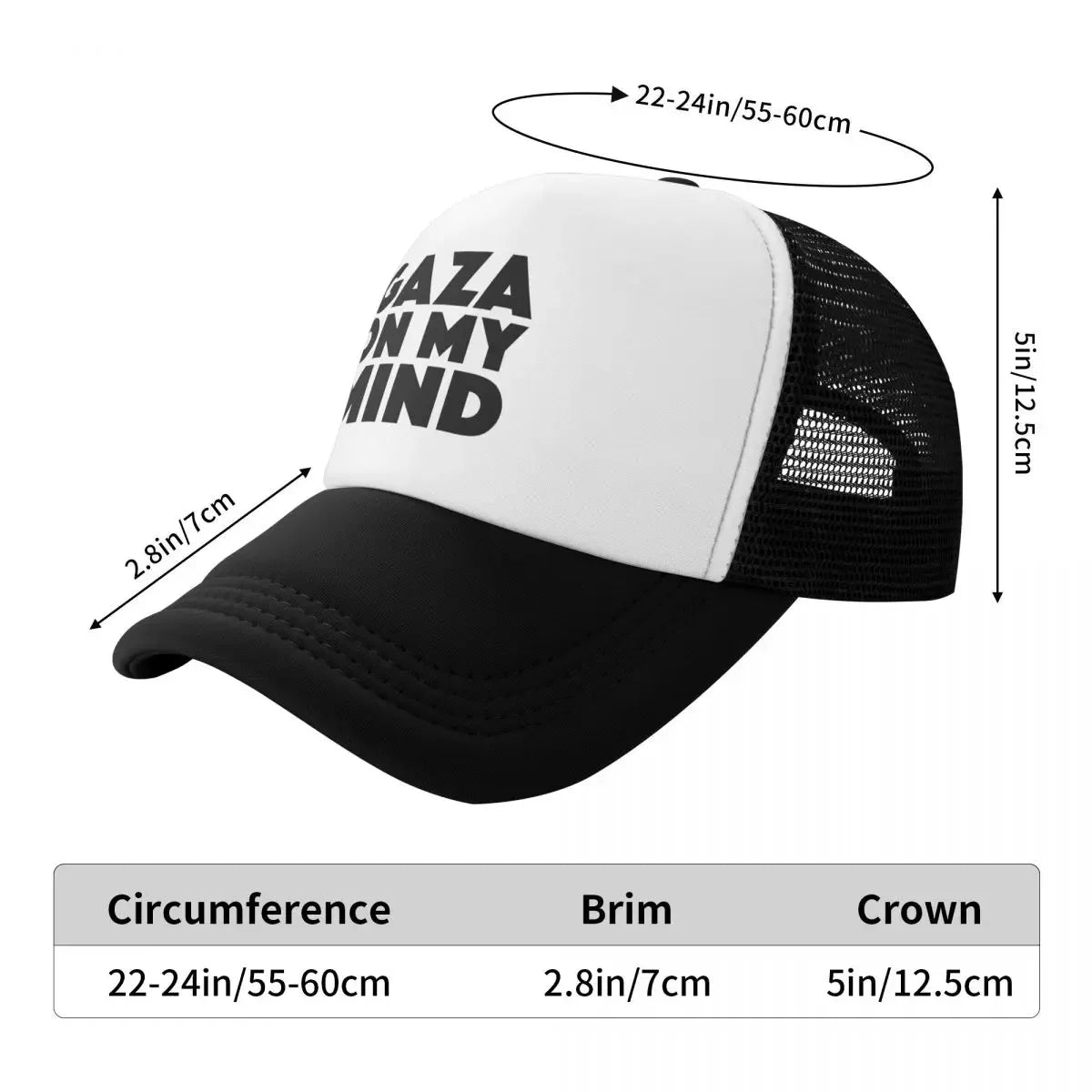 Gaza On My Mind Baseball Cap