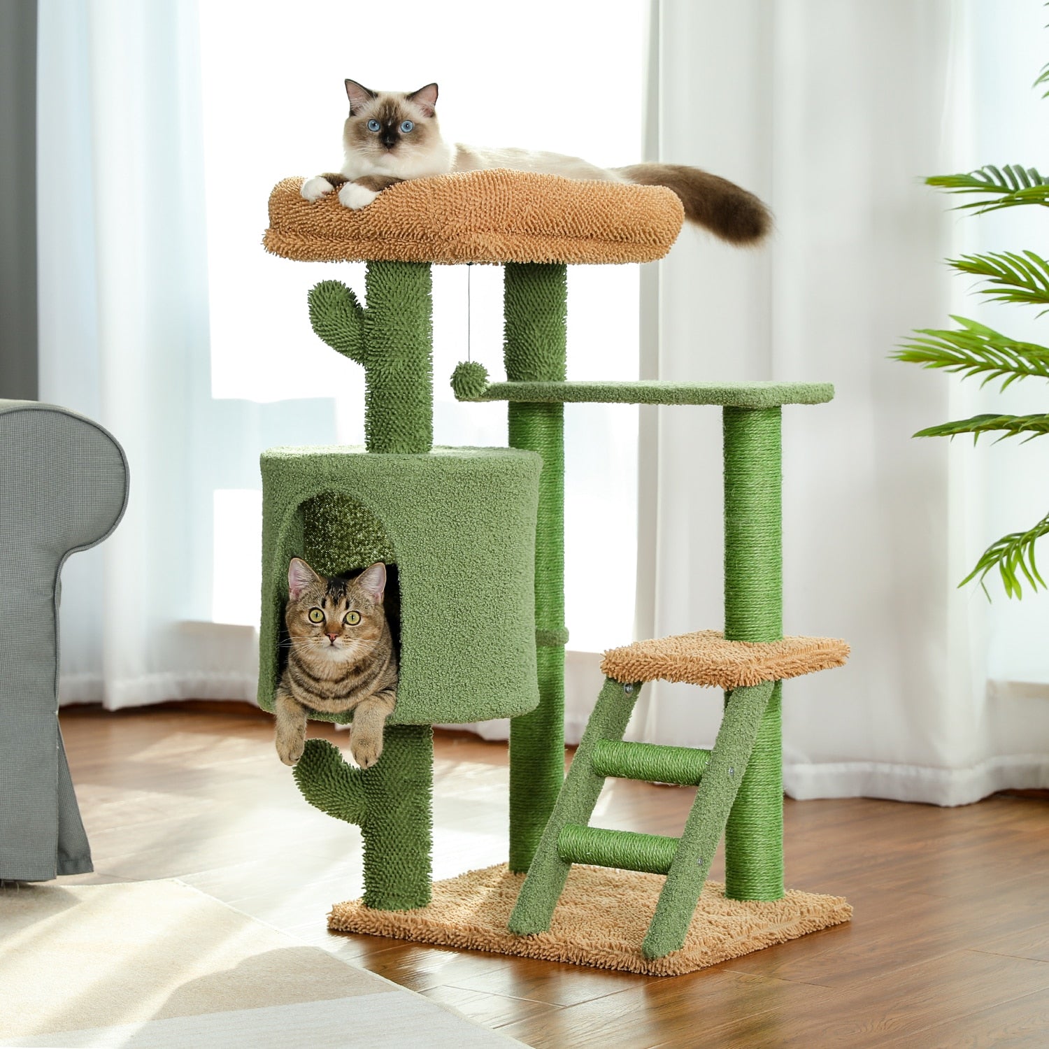 Cactus Cat Scratching Play house Tree - sepolia shop