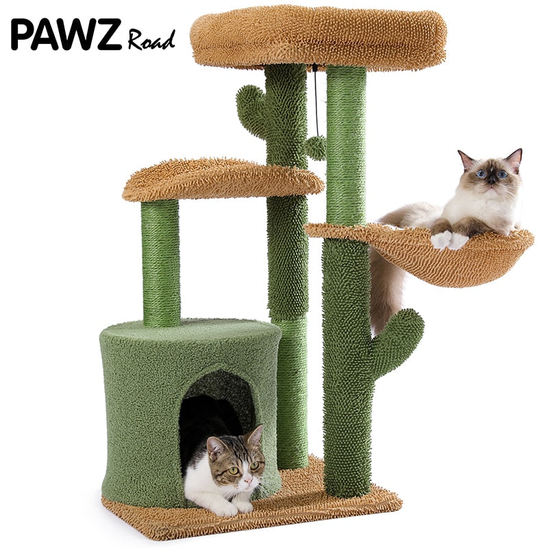 Cactus Cat Scratching Play house Tree - sepolia shop