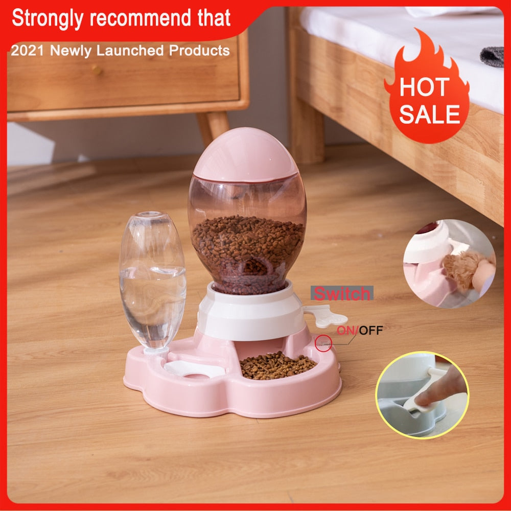 Pet Automatic Feeder Bowl with Drinking Fountain - sepolia shop