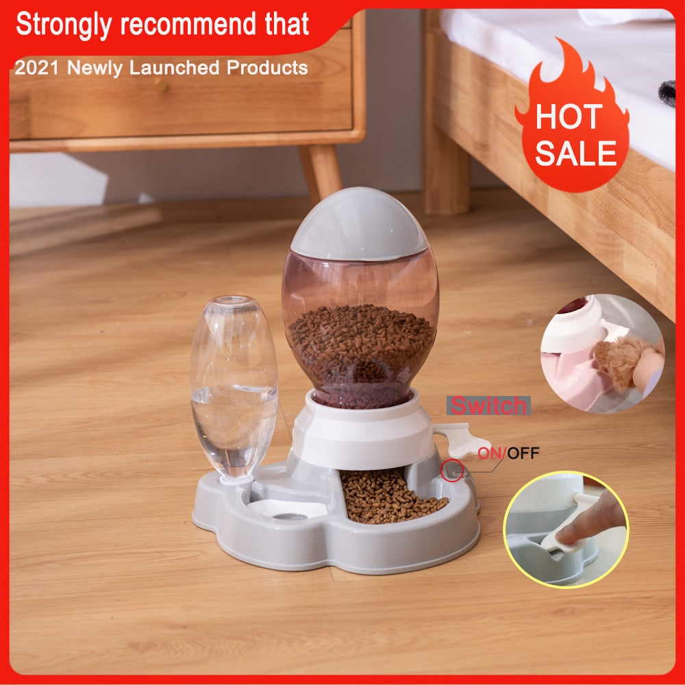 Pet Automatic Feeder Bowl with Drinking Fountain - sepolia shop