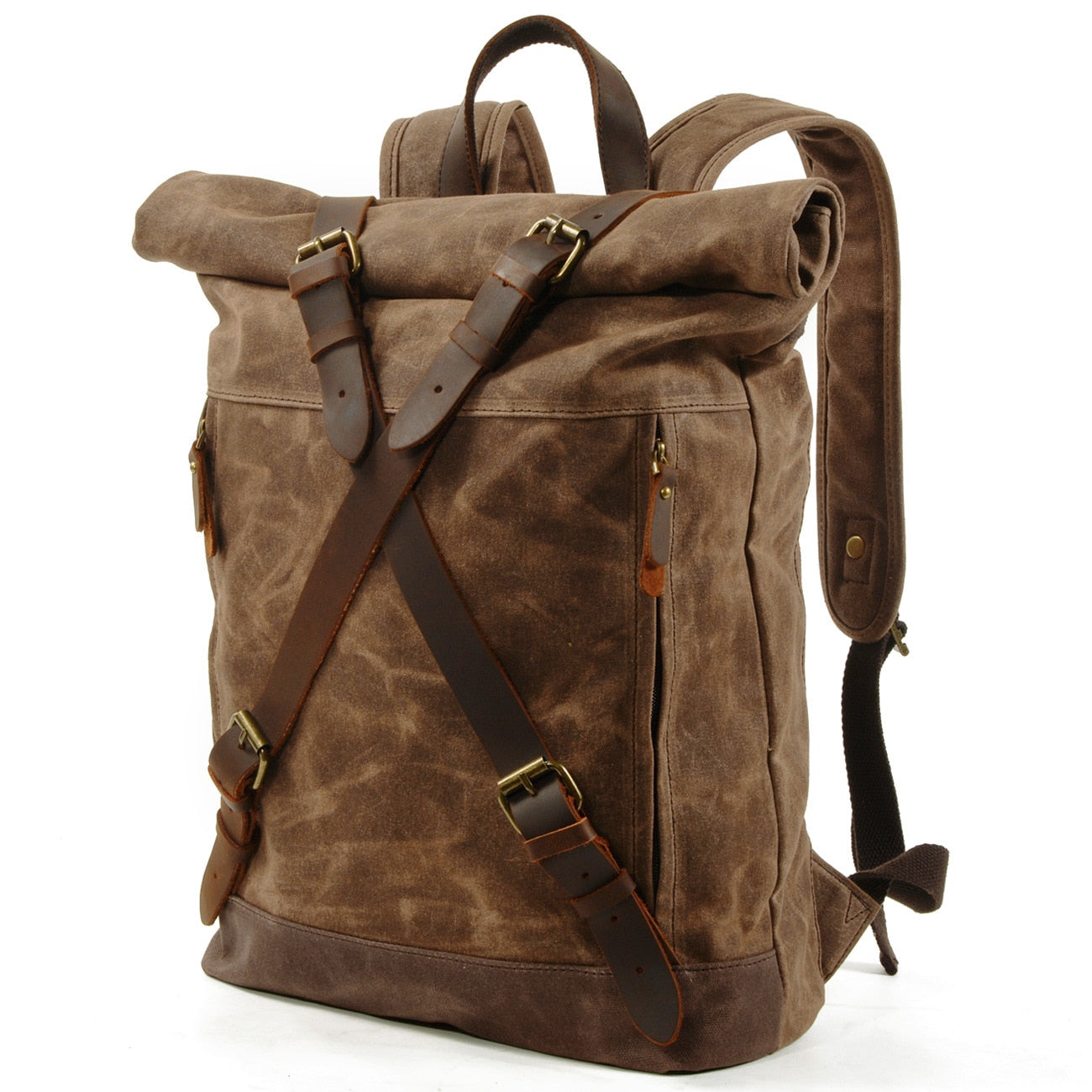 Lux Vintage Waterproof Anti-Theft Wax Canvas Backpack